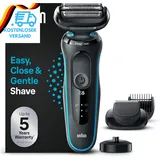 Braun Series 5 Elektrorasierer Mit Easyclick Barttrimmer Aufsatz, Rasierer Herre