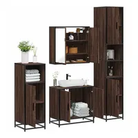 VidaXL Badmöbel-Set 4-tlg. Eiche