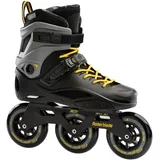 Rollerblade RB 110, Herren Inline Skates, robuster Schalenschuh, Schwarz/Safran Gelb, 44.5