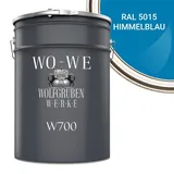 WO-WE Bodenversiegelung Betonfarbe Bodenfarbe Bodenbeschichtung W700, 1-10L, Seidenglänzend blau