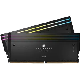 Corsair Dominator Titanium RGB DDR5 RAM 96GB (2x48GB) 7000MHz CL40 Intel XMP iCUE-Kompatibler Computerspeicher – Schwarz (CMP96GX5M2B7000C40)
