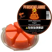 WonderWax Duftwachs WonderWax® Duftwachs Kreis 6 pcs Neon (Pfirsichflambe), Duftrichtung: Pfirsichflambe