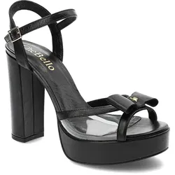 Schwarze Sandalen Chebello Elegante Lederschuhe, 38