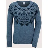 Madeleine Longpullover mit Rundhals rauchblau 36