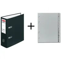 Herlitz Ordner + Ordner Register DIN A5 80mm breit