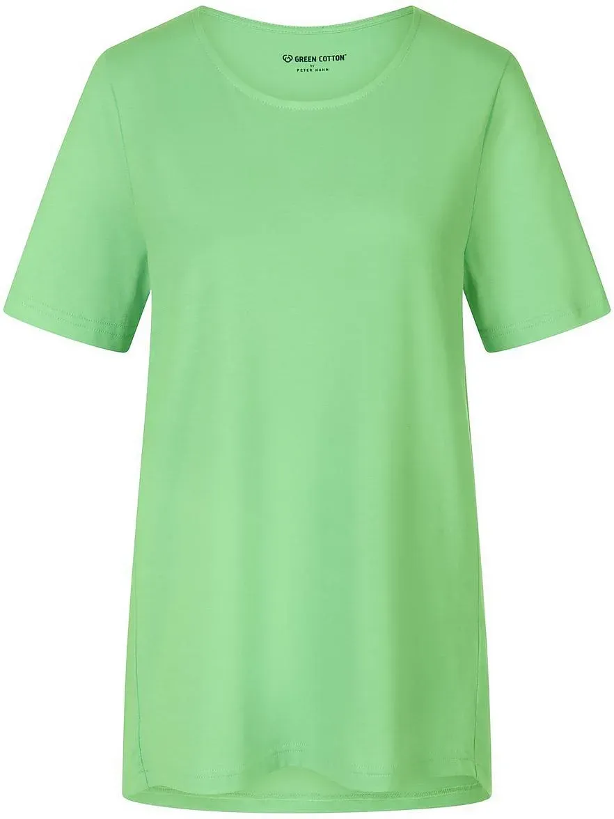 Rundhals-Shirt Benedikte Green Cotton grün, 50
