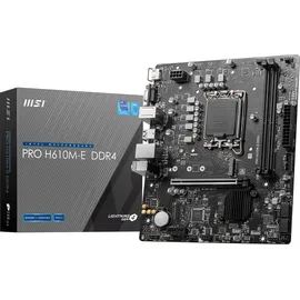 MSI PRO H610M-E DDR4 Micro-ATX Mainboard