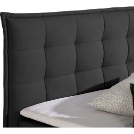 Home Affaire Boxspringbett inklusive Komfortschaum-Topper grau
