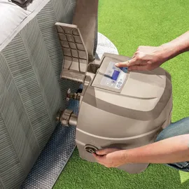 Intex PureSpa Chevron Deluxe Square 211 x 71 cm Creme