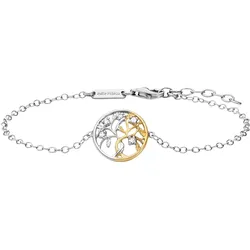 Julie Julsen Armband 925 Silber rhodiniert teils vergoldet Liebesbaum Zirkonia