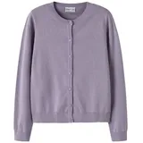 NAME IT Mädchen Nkfvalane Ls Knit Card Noos, Lavender Gray, 116 - 116