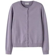 NAME IT Mädchen Nkfvalane Ls Knit Card Noos, Lavender Gray, 116 - 116