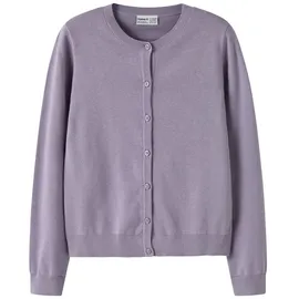 NAME IT Mädchen Nkfvalane Ls Knit Card Noos, Lavender Gray, 116 - 116