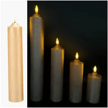 online fuchs LED Kerze 5 St. Champagner