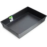Kadax - Rechteckige Backform, Hohe Blechränder Für Kuchen, 36x25.5 Cm, Schwarz