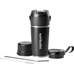 NUTRIBULLET Flip NBP016B frische Smoothies unterwegs mit akkubetriebenem Smoothie Maker Schwarz (11,1 Volt, 590 ml)