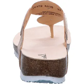 THINK! Damen JULIA chromfrei gegerbte nachhaltige Pantolette, LINEN/KOMBI 4010