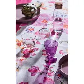 APELT Mitteldecke APELT "7184 SUMMER GARDEN, Sommerdeko, Sommer" Gr. 1, bunt (naturweiß, flieder, gelb, bunt), B:88cm L:88cm, Baumwolle, Tischdecken, Mitteldecke, Digitaldruck