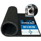 kör4u Premium Antivibrationsmatte 60x60x1cm, zuschneidbar, Gummimatte, Schallschutzmatte, Schwingungsdämpfer, geeignet als Waschmaschinenunterlage