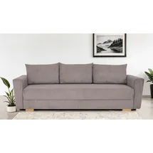 Home Affaire Schlafcouch Polyester 3-Sitzer Beige