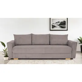 Home Affaire Schlafcouch Polyester 3-Sitzer Beige