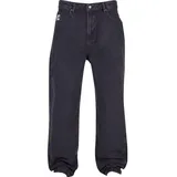 Karl Kani KMI-PL051-001-03 KK Small Signature Baggy Five Pocket Denim in Schwarz, Größe 36