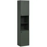 trendteam Badezimmersäule, Grün, Holzwerkstoff, 40x186x31 cm, Badezimmer, Badezimmerschränke, Hochschränke