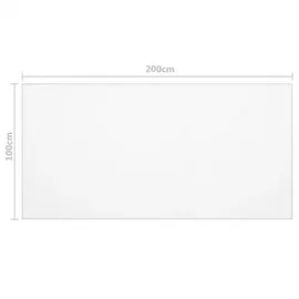 vidaXL Tischfolie Transparent 200x100 cm 1,6 mm PVC