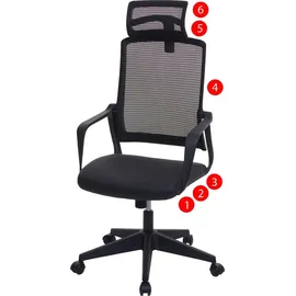 Mendler HWC-J52 Kunstleder Schwarz