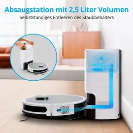 Medion MD 11500 X21 Saug-Wischroboter mit Laser Absaugstation
