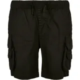 URBAN CLASSICS Double Cargo Shorts Black 110-116 cm