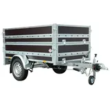 Stema Anhänger WOODOXX 1000 mit Bordwandaufsatz u. Flachplane  (Nutzlast: 728 kg, Einachser, Kasteninnenmaß: 201 x 115 x 80 cm, Gebremst)