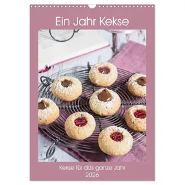 Calvendo Ein Jahr Kekse (Wandkalender 2026 DIN A3 hoch), CALVENDO Monatskalender