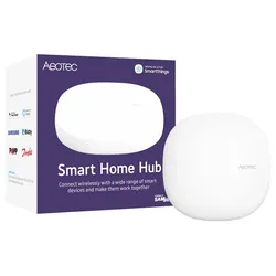 Aeotec Smart Home Hub, Zigbee 3.0, Z-Wave, S2, Wi-Fi, SmartThings, Google Assistant, Amazon Alexa