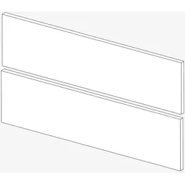 Evineo ineo2 Auszugsfront-Set für Waschtischunterschrank mit 2 Auszügen, BL001291,