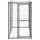 vidaXL Outdoor-Hundezwinger 110 x 220 x 180 cm Stahl Schwarz