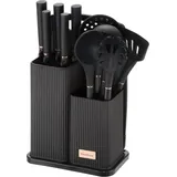 Klausberg Küchenmesserset 12-tlg. Schwarz