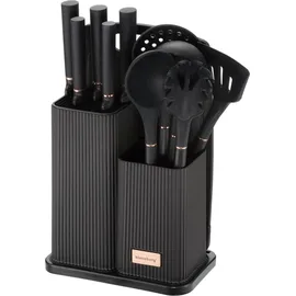 Klausberg Küchenmesserset 12-tlg. Schwarz