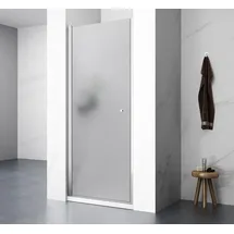 a&n&a aQualine Pilot Duschtür Drehtür 90 x 190 cm Silber/Glas  Aqualine-PT090W