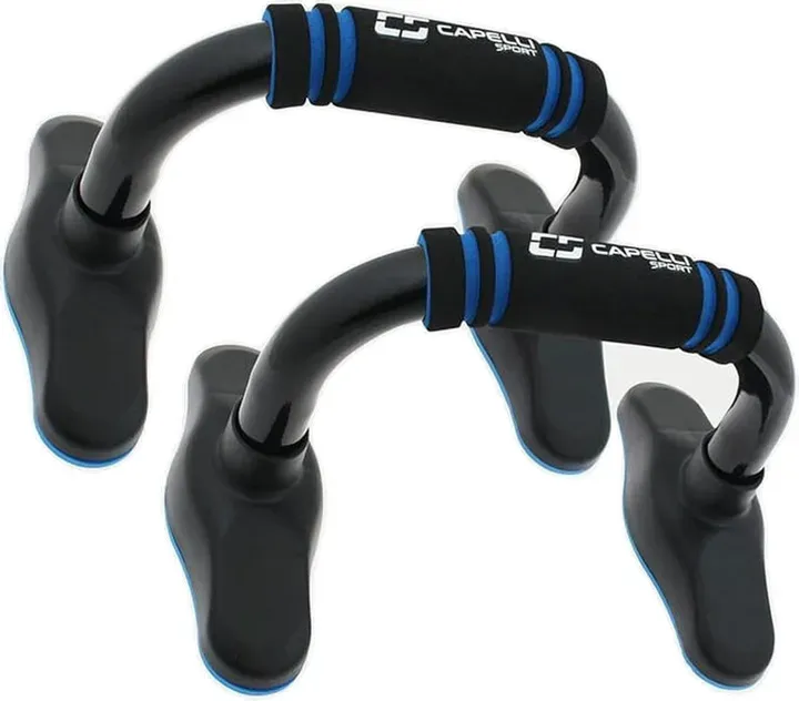 Capelli Sport Push-Up-Stangen-Halter und -Griffe mit rutschfestem, stabilem Design, tragbar für Heimfitness- und Bodentraining