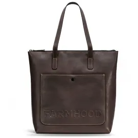 farmhood Nashville Shopper Leder Dark Brown