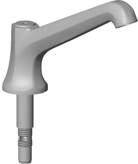 Dornbracht Auslauf für Wanne Stand Ersatzteile 04113602101 277,2 x 74 x 299,6 mm Dark Platinum gebür 04113602101-99