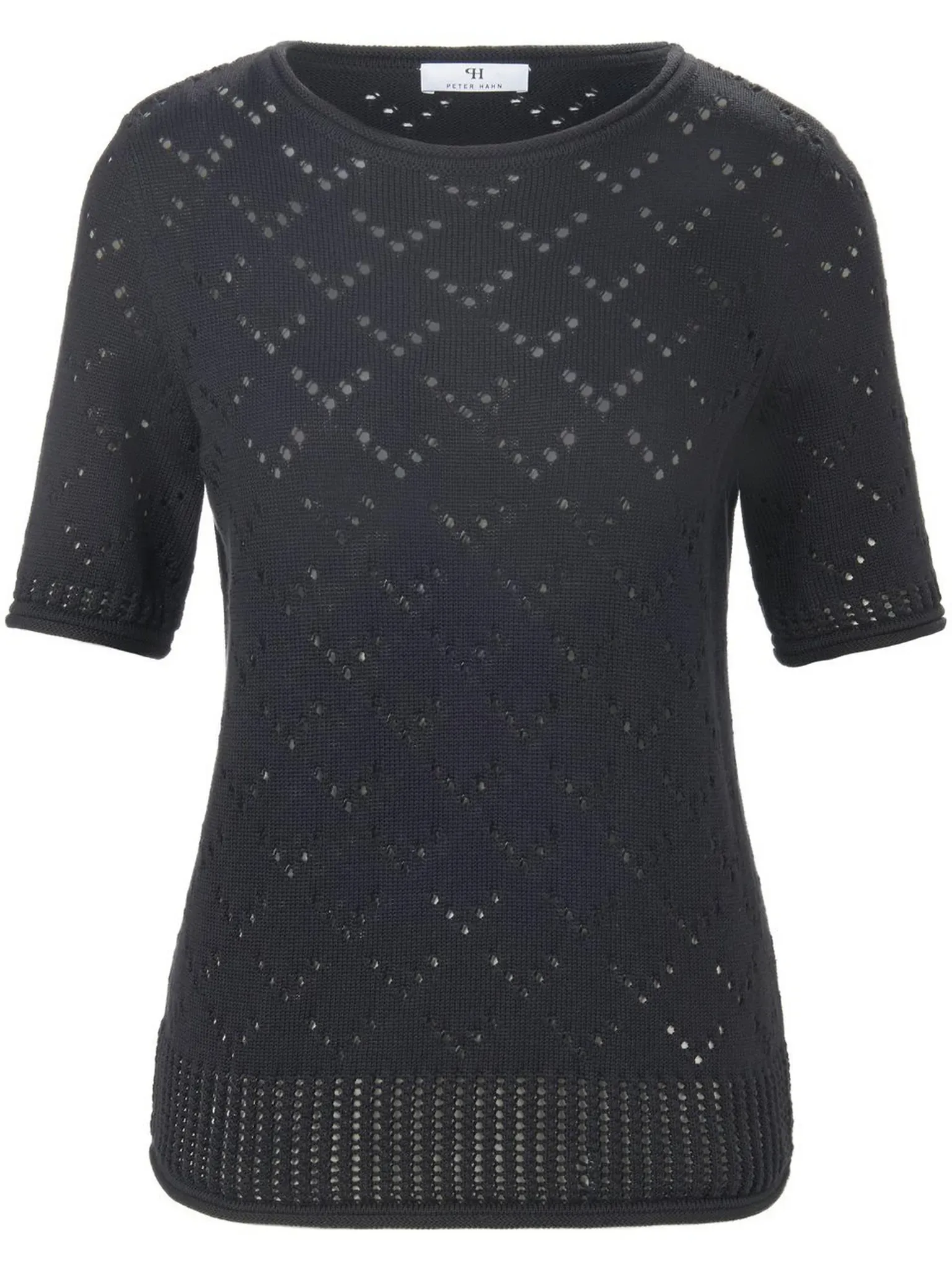 Le pull 100% coton  Peter Hahn noir