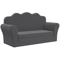 vidaXL Schlafsofa 2-Sitzer grau 2-in-1