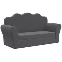 vidaXL Schlafsofa 2-Sitzer grau 2-in-1