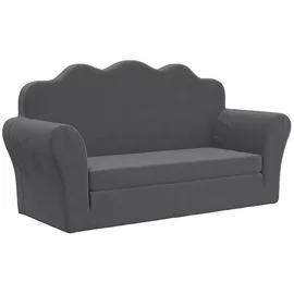 vidaXL Schlafsofa 2-Sitzer grau 2-in-1