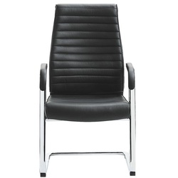mayer Sitzmöbel Leder-Besuchersessel »San Diego« silber, 44 cm