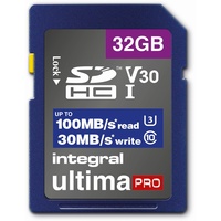 Integral 32GB SD CARD SDHC UHS-1 U3, V30 UHS-I