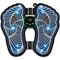 Fussmassagegerät EMS Fußmassagegerät,EMS Fussmassagegerät Fußmassagegerät Elektrisches USB,für die Durchblutung Muskelschmerzen Linderung mit 8 Modi & 19 Einstellbare Frequenzen