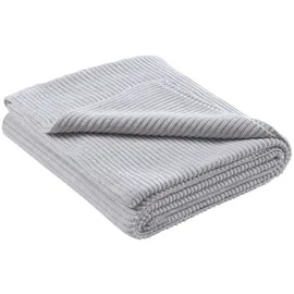 Wometo Strickdecke weiß Textil, 140x190 cm, Oeko-Tex®, Wohntextilien, Decken, Kuscheldecken